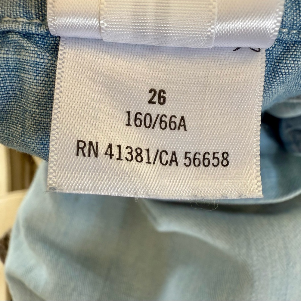 Vintage Polo Ralph Lauren Y2K Wide Leg Jeans 26 High Rise 34” Inseam - Picture 10 of 13